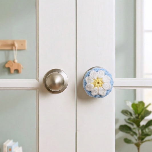 Hand Made Crochet Doorknob Cover (Flower)